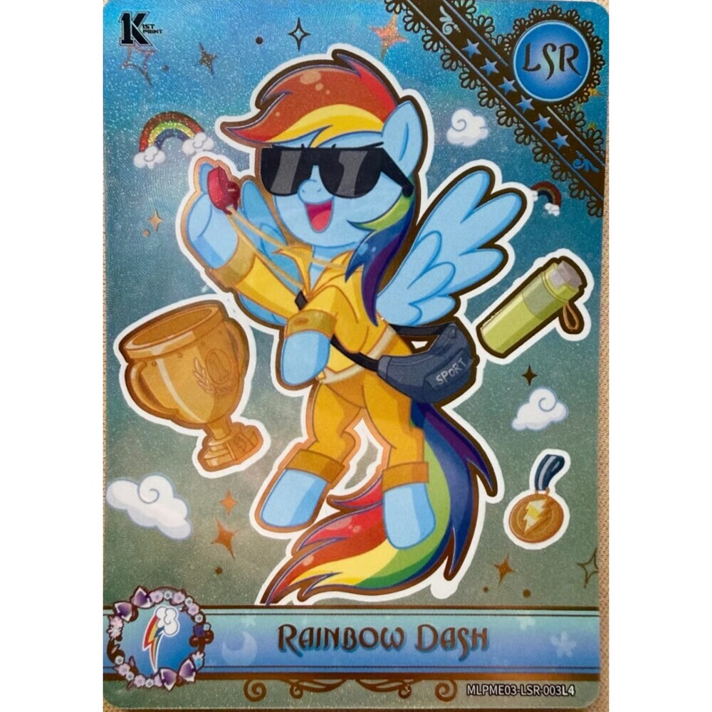 Kayou Rainbow Dash My Little Pony MLPME03-LSR-003L4 LSR Trading Card